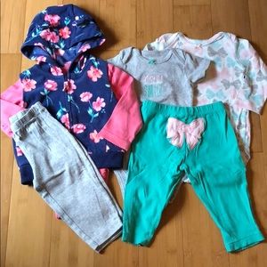 lot of 2 Carter’s Lil Vest & Character Sets 9M